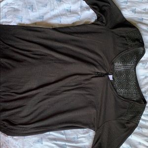 Three-quarter length black top